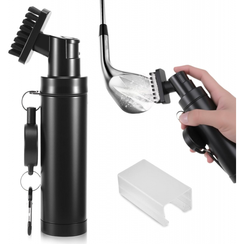 Men'S Accessories Best - Golfschläger-Reinigungsbürste mit Halteclip und Quetsch-Wasserflasche, Essentielle