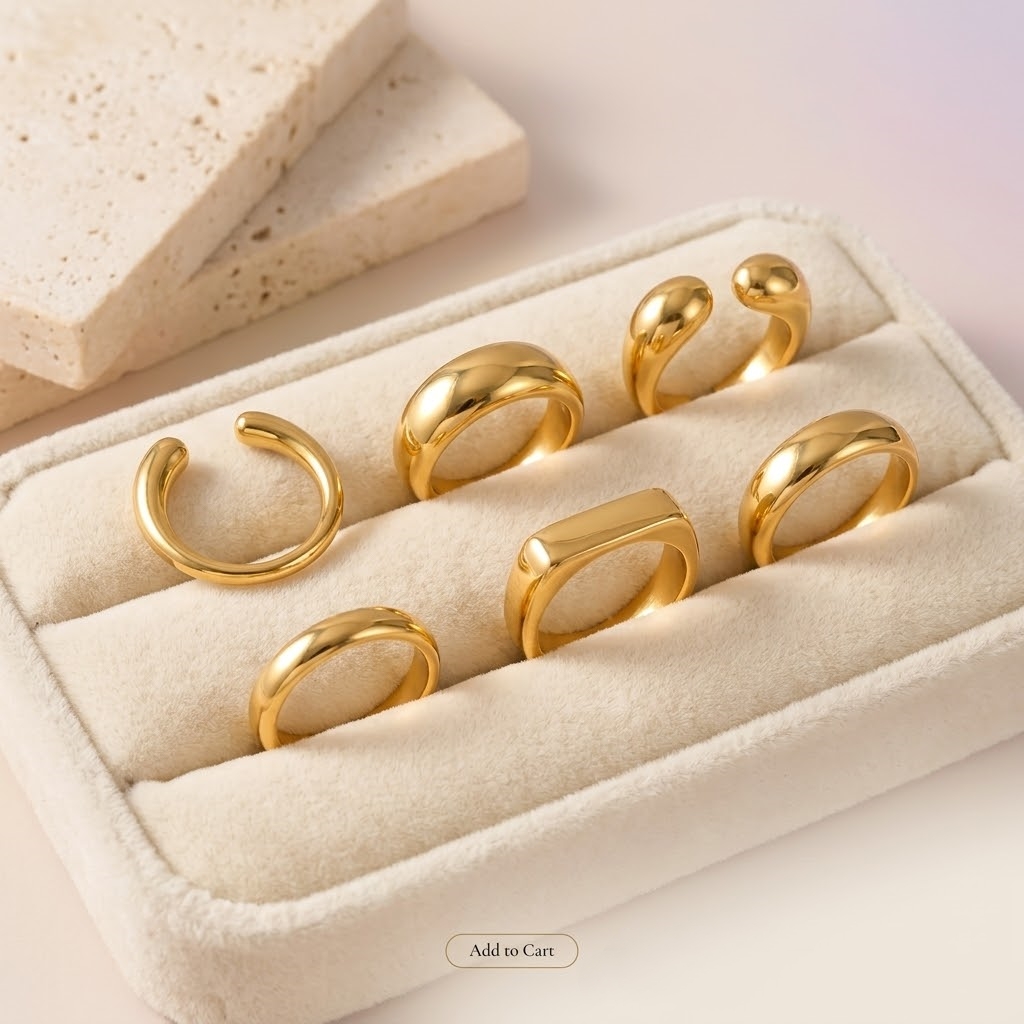 Signet Ring Men - St-Delan Edelstahl Chunky Siegelringe für Damen