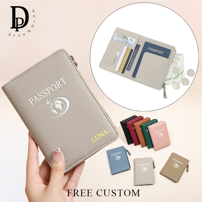Passport Wallet Rfid - Reise-Damen-RFID-Personalisierte Passhülle aus PU-Leder Multifunktionale Brieftasche