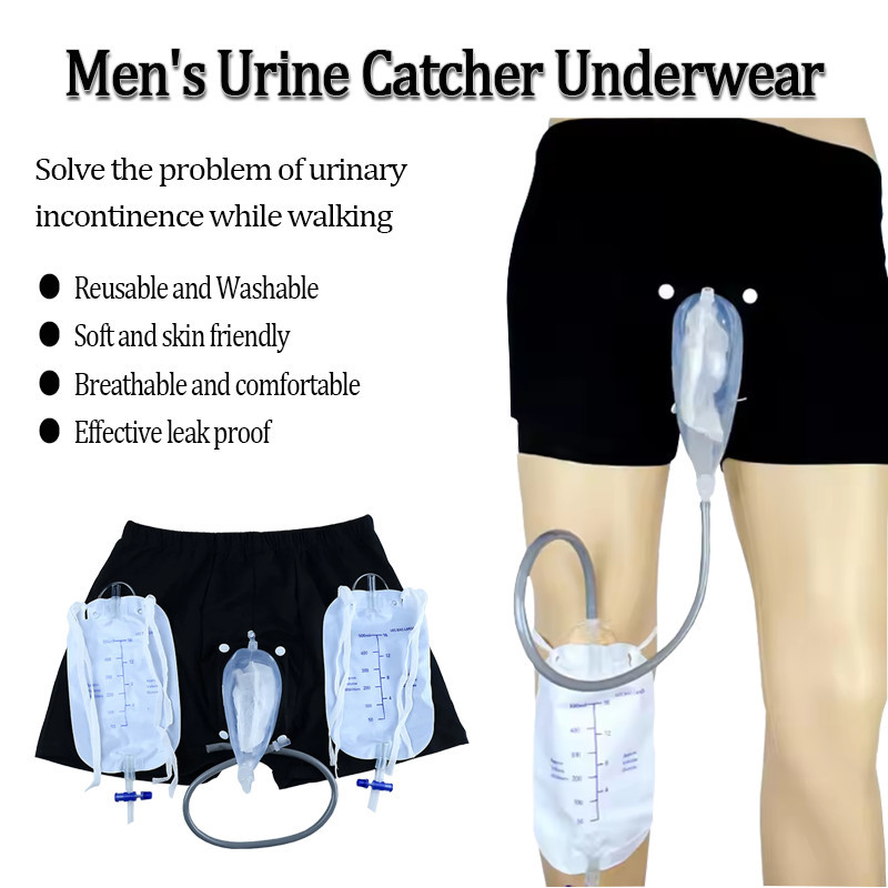 Men Accessories Kit Bag - Wiederverwendbares Urin-Sammelset für Männer, Urinbehälter für