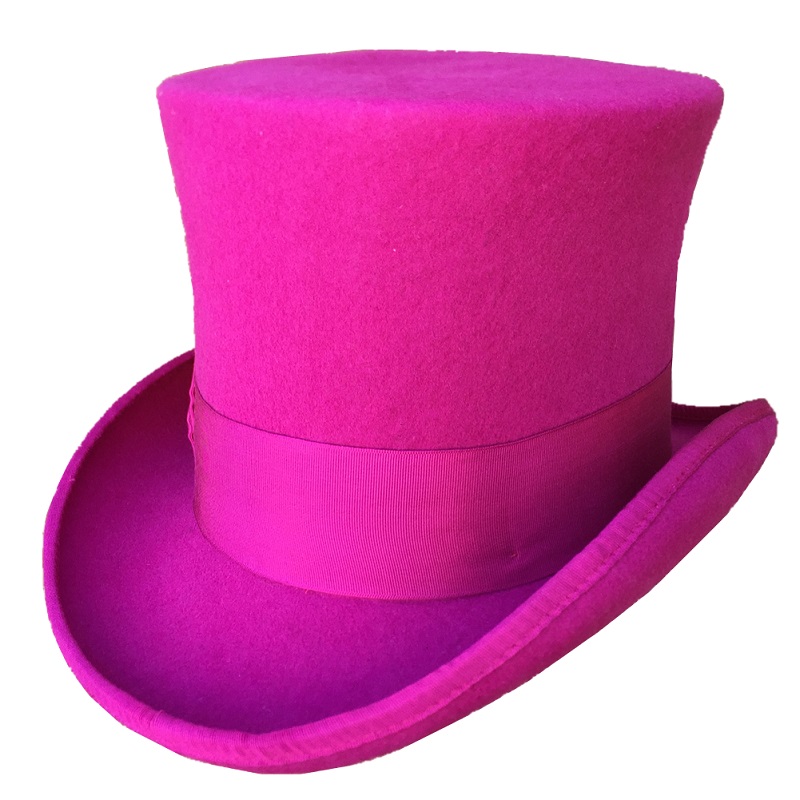 Men'S Victorian Accessories - Rose PINK Damen Zylinderhut Viktorianischer Zylinderhut