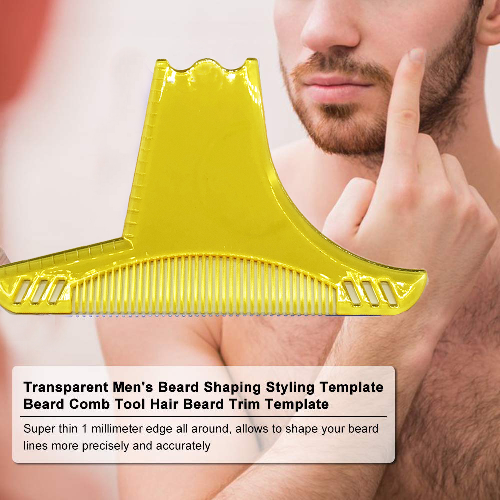 Men Accessories Rule - Bartkamm-Formvorlage für Männer - Styling-Schablone für