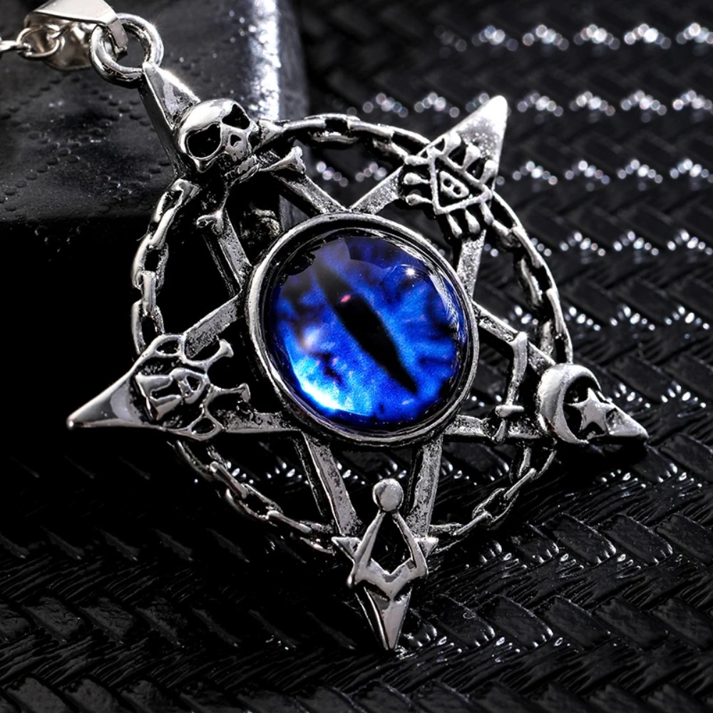 Men Accessories Style - Fünfzackiger sternförmiger Teufelsauger-Anhänger für Männer und