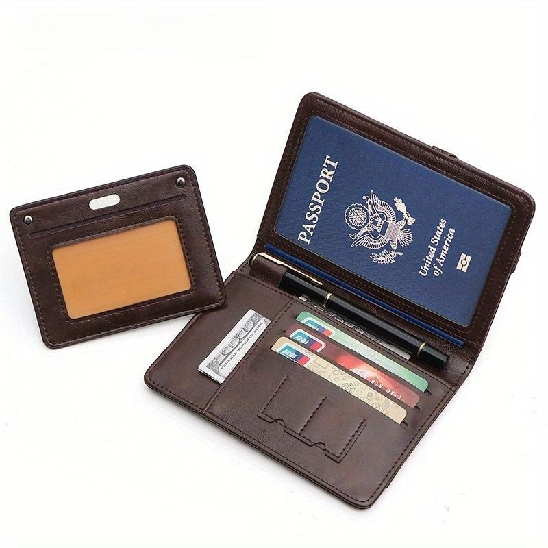 Passport Wallet Rfid - 1 x leichte Reisepass-Geldbörse mit RFID-Blockierung
