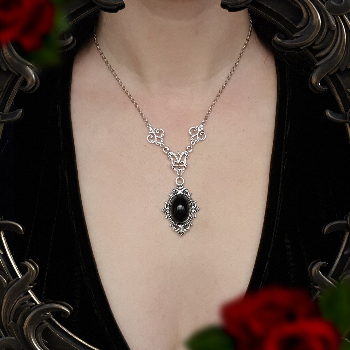 Vampir-Kamee-Halskette, Blut-K – Men'S Victorian Accessories Bewertung und Preis
