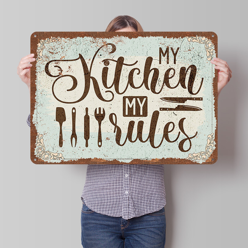 My Kitchen My Rules Schild, Me – Men Accessories Rule Bewertung und Preis