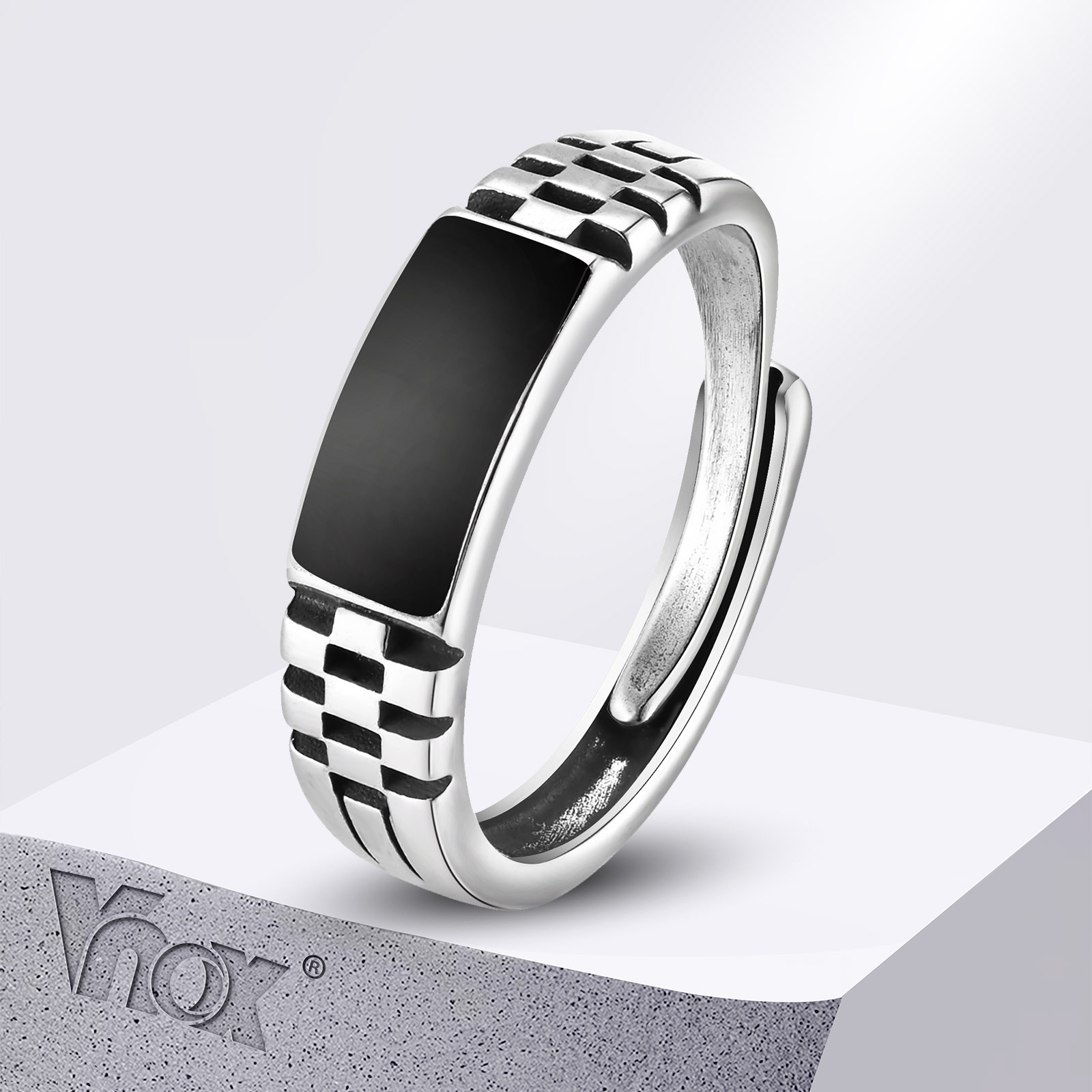 Vnox Offene Herrenringe, schwa – Signet Ring Men Bewertung und Preis