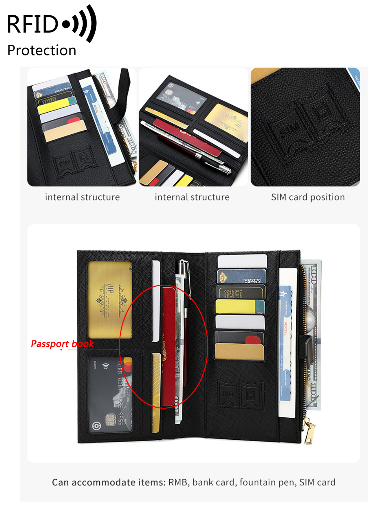 Modische PU-Leder Reisepasshül – Passport Wallet Rfid Bewertung und Preis