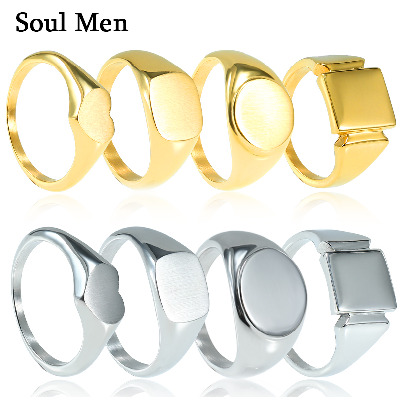Soul Männer Titan Stahl Ringe  – Signet Ring Men Bewertung und Preis