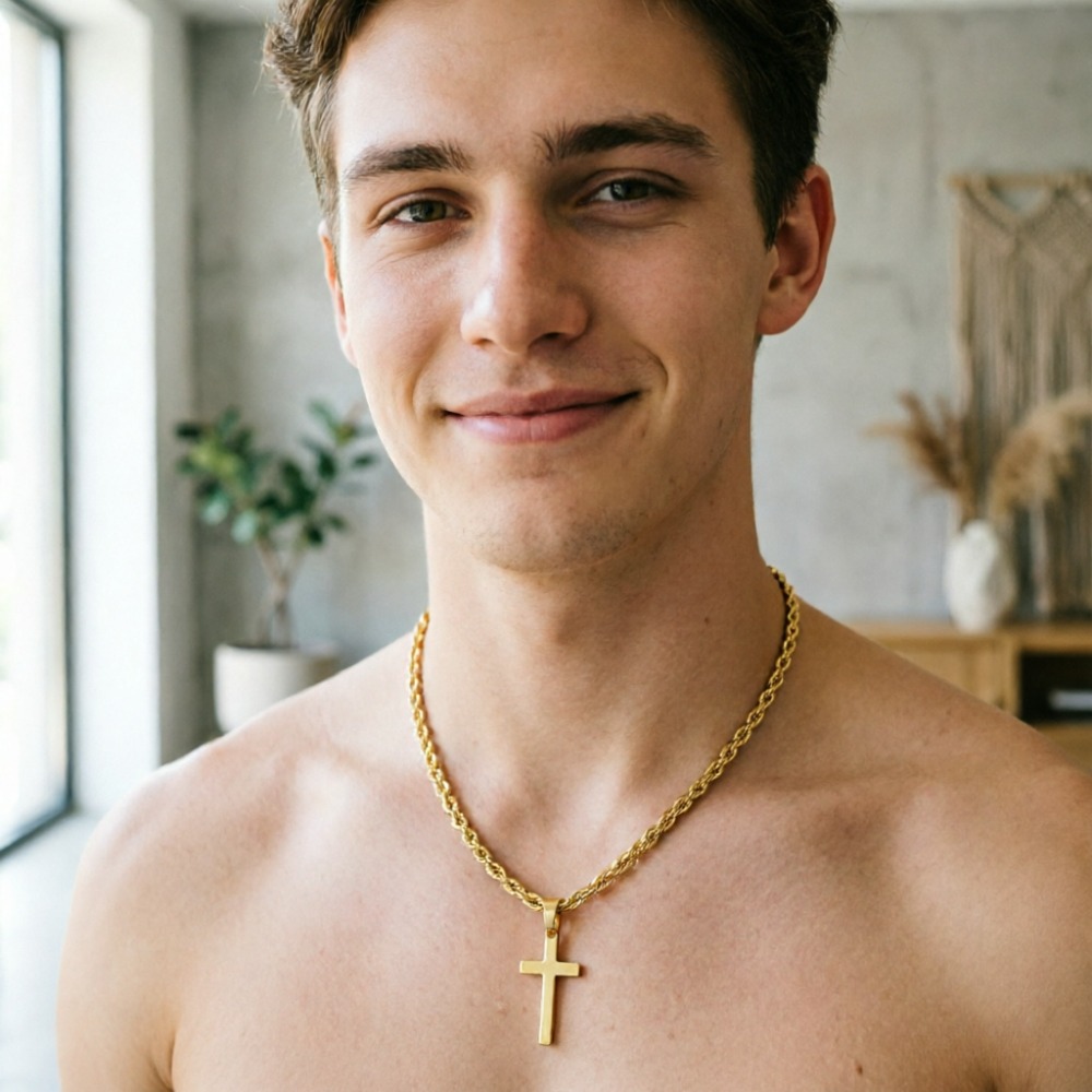Neue Modische Kreuz-Anhänger-H – Men Accessories Singapore Bewertung und Preis