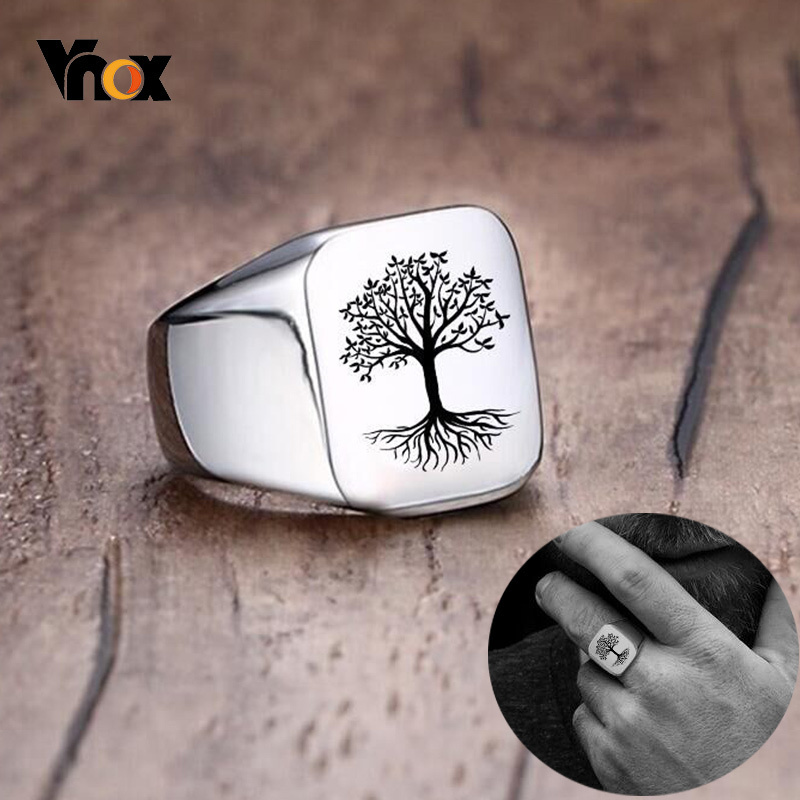 Vnox Rock Punk Baum des Lebens – Signet Ring Men Bewertung und Preis