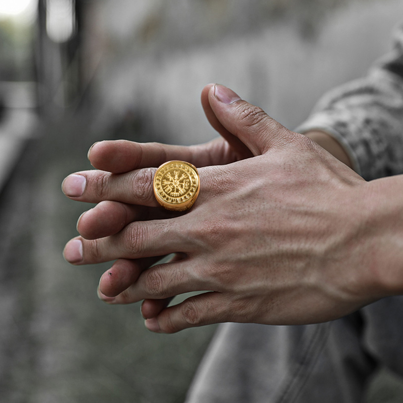 Vnox Coole Punk Nordische Wiki – Signet Ring Men Bewertung und Preis