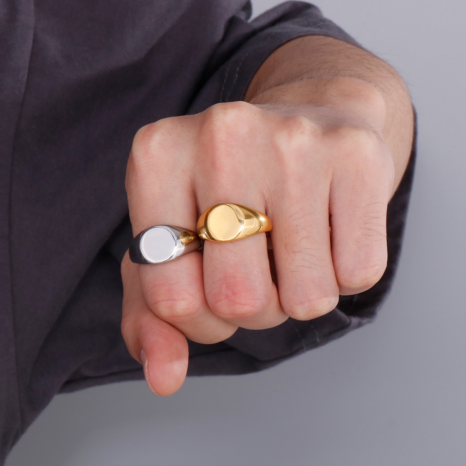 Siegelring aus Edelstahl, klas – Signet Ring Men Bewertung und Preis