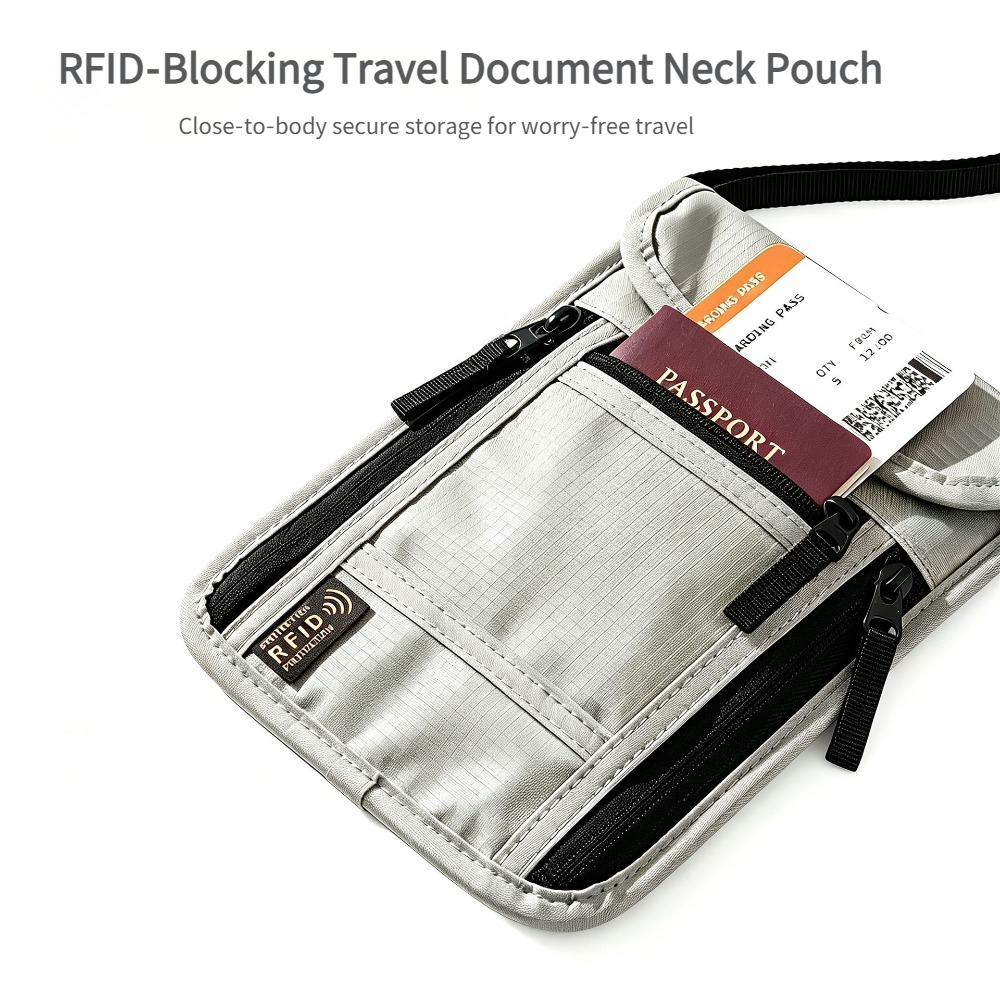 Reise-Nackenbörse, RFID-blocki – Passport Wallet Rfid Bewertung und Preis