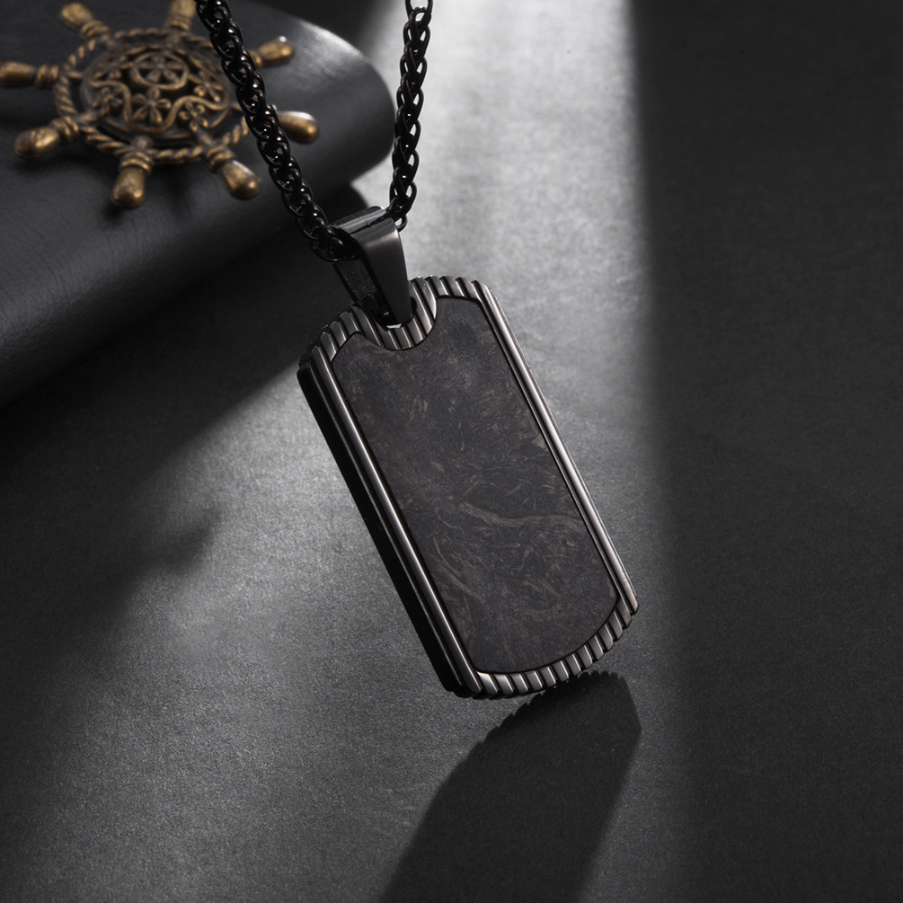 Carbon Faser Anhänger Edelstah – Men Accessories List Bewertung und Preis